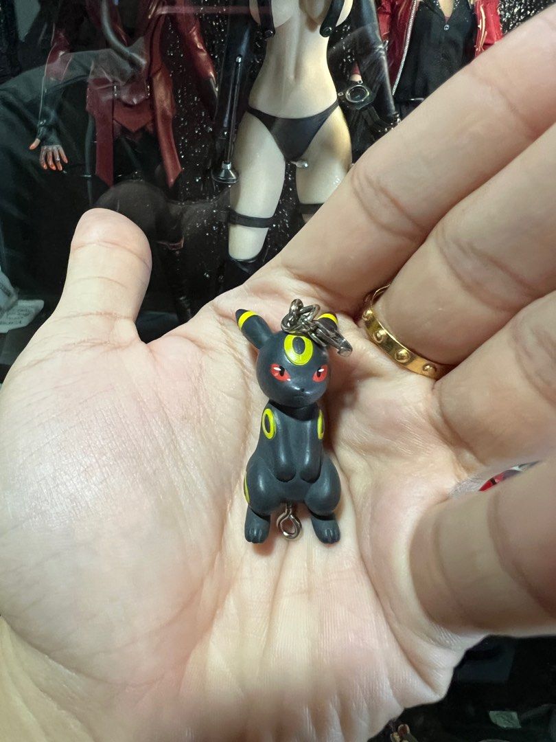 Pokemon Umbreon Gacha Japan keychain (Category: Character Goods) located in Paniqui. Submitted by jaxicool (Listing ID 1442557992, Image 3). Description: got from gacha in japan Cat like pose by umbreon Location: Tarlac Shipping: Buyer's expense Meetup: Sm tarlac/ Shell rotonda.