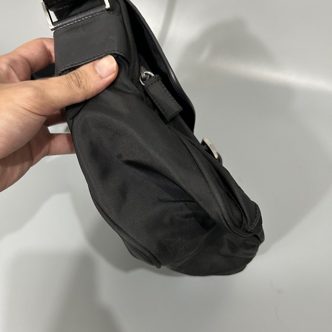 Prada Nylon Crossbody Bag (Category: Luxury Bags & Wallets) located in Makati City. Submitted by wisyo (Listing ID 1442719908, Image 3). Description: Prada Nylon Crossbody Bag Guaranteed Authentic Rank A Metro Manila / Lalamove.