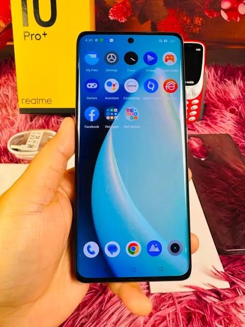 Realme 10pro+ 5g (Category: Realme) located in Manila. Submitted by justinemel66110 (Listing ID 1442670013, Image 3). Description: #REALME10PRO+ 5G (8+4/128GB) CURVED ❌MALLPRICE: P19,999 ✔️MYPRICE: 9,500 📌MALL DISPLAY PULLOUT (LIVE DEMO UNIT) OPEN BOX 100% ORIGINAL NTC APPROVED 7 DAYS REPLACEMENT/1 MONTH SERVICE WARRANTY.