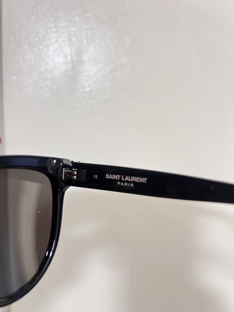 Saint Laurent Black Sunglasses (Category: Sunglasses & Eyewear) located in Rizal. Submitted by ichaaay21 (Listing ID 1442687174, Image 3). Description: - Saint Laurent Black Sunglasses SLM28-001 - Complete inclusion (Protective case, cleaning cloth) - Purchased from Saint Laurent store. - Retails at $455 but letting it go for much less..