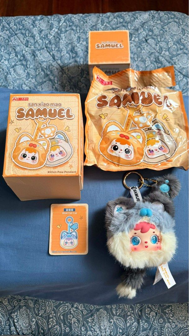 Samuel Blue Cat Cat Bag Charm (Category: Charms) located in Dasmarinas. Submitted by inside1916 (Listing ID 1442628468, Image 2). Description: 🪻Samuel 🪻Kitten Paw Pendant 🪻Blue Cat Cat 🪻Complete w/ Box, Foil & Card 🪻Open but not used 🪻LIQUID EYE 🌸 Please message us for inquiries & details about the product ☺️ 🌷 Disclaimer: Actual color may vary due to lighting and image quality. 🌺 Strictly 24 hours reservation 🌺 Joy Reservers will be po