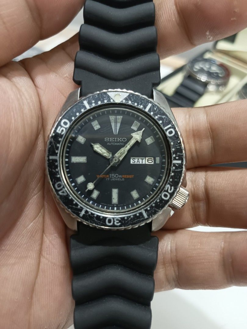 Seiko slim turtle 6309-7920 Japan (Category: Men's Watches) located in Masantol. Submitted by arden_timepiece (Listing ID 1442704119, Image 2). Description: Seiko slim turtle 6309-7920 JDM All original JDM vintage watch Newly serviced isusuot nlang Slightly polished Original dial Original hands Original bezel insert Japan stamp dial Japan stamp backcase Bmby: June 1985 Price: 6000.