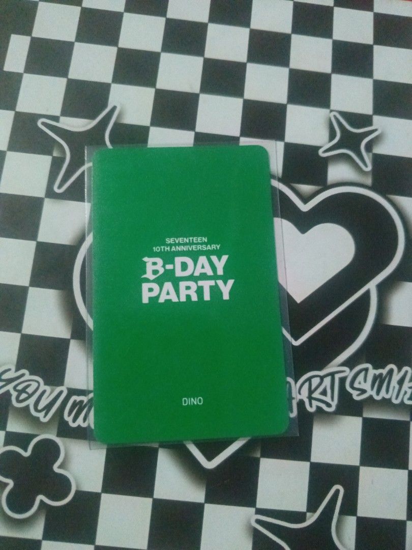 SEVENTEEN DINO STAMP RALLY (Category: K-Wave Merchandise) located in Manila. Submitted by nini_manduuu (Listing ID 1442697567, Image 2). Description: SHIPPING METHOD:JNT, LALAMOVE, LBC PLEASE BE NOTIFIED THAT THE ITEM IS HANDLED WITH CARE IF YOU HAVE ANY FURTHER QUESTIONS, FEEL FREE TO DM ME PRICE IS NEGOTIABLE! lalamove is opened, within luzon^^ TYSM!.