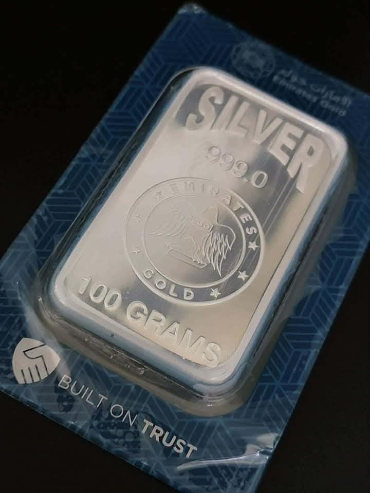 Silver Bars 100g 999.0 (Category: Currency) located in Manila. Submitted by primejewelry (Listing ID 1442560170, Image 1). Description: .