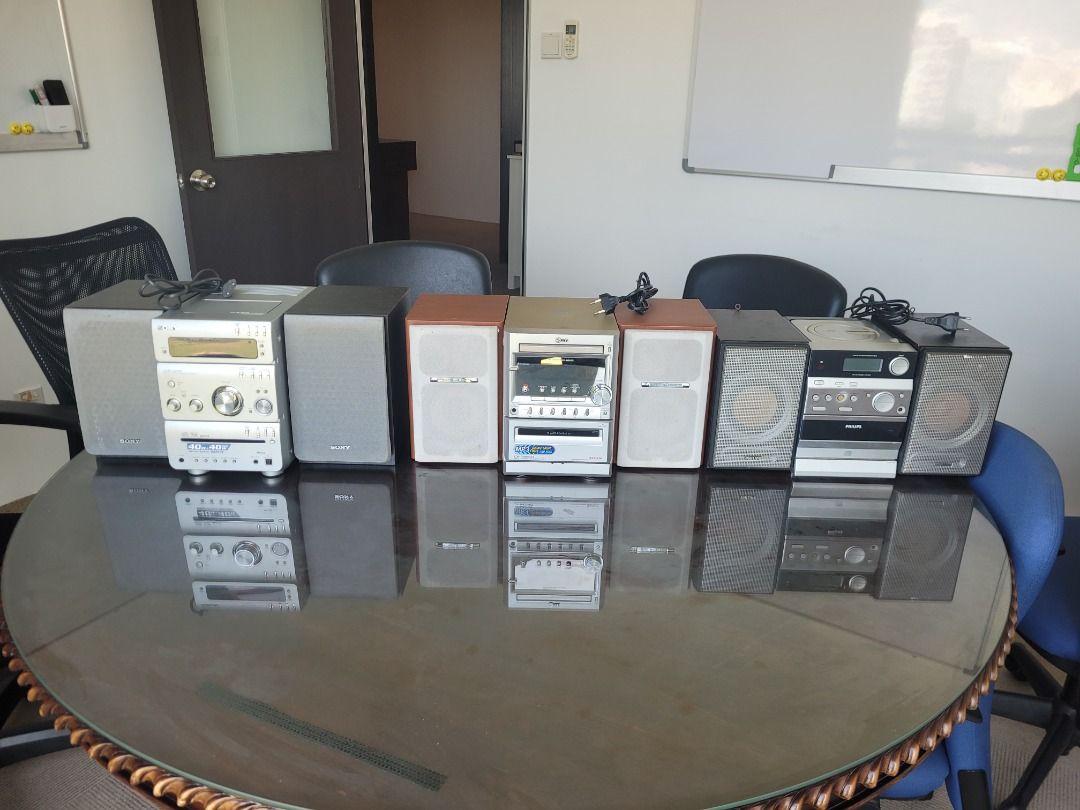 Sony, LG and Philip Mini Hi-Fi System with Speakers
