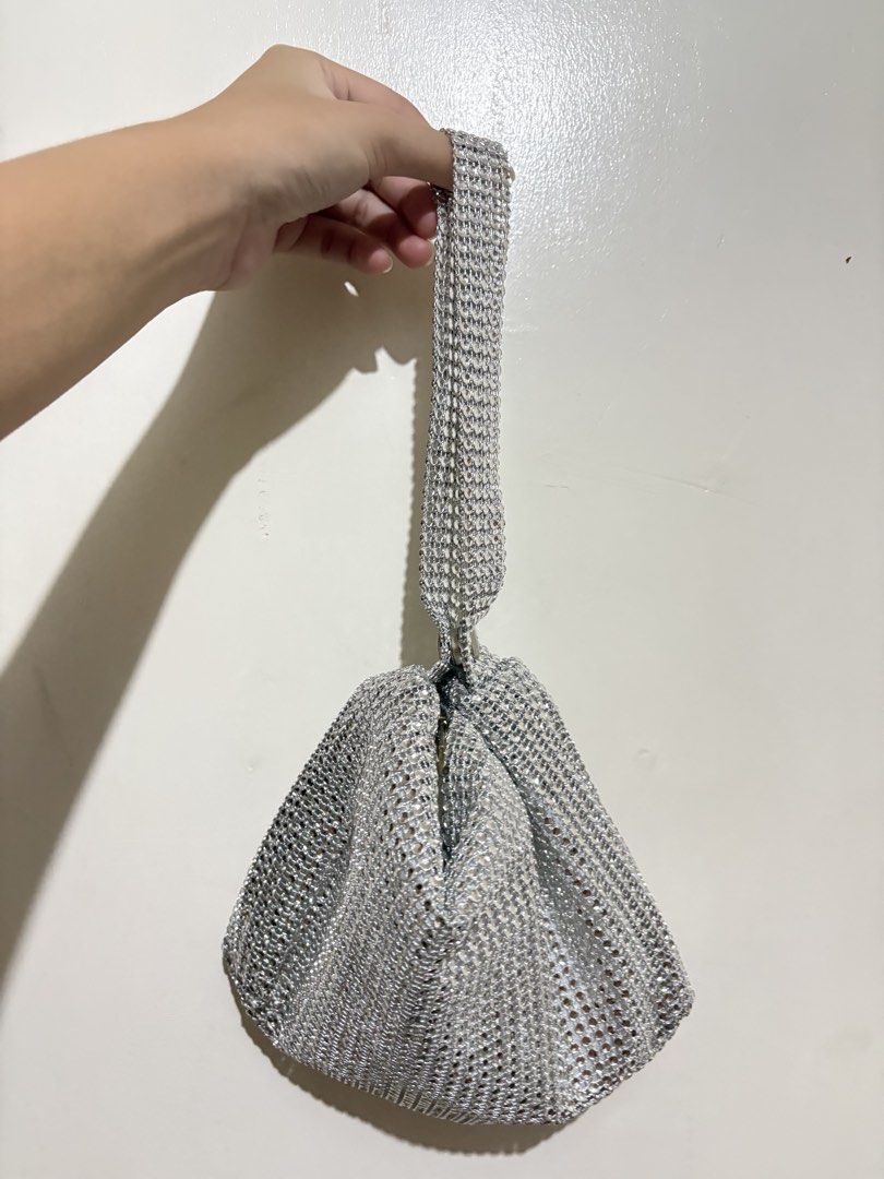 Sparkly Silver Rhinestone 2 in 1 Bag (Category: Shoulder Bags) located in Manila. Submitted by secondsbyem (Listing ID 1442670112, Image 1). Description: Used once for a wedding! Also perfect for nightouts/special occasions :) .