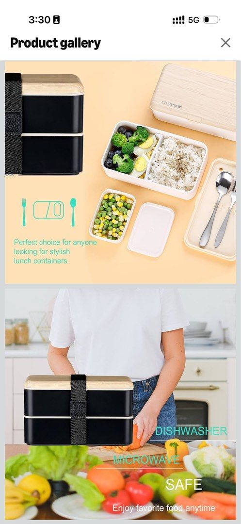Stackable Bento Box with Utensils and Strap476564524431452164