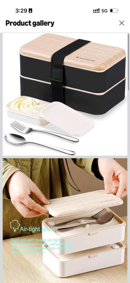 Stackable Bento Box with Utensils and Strap476564524431452162