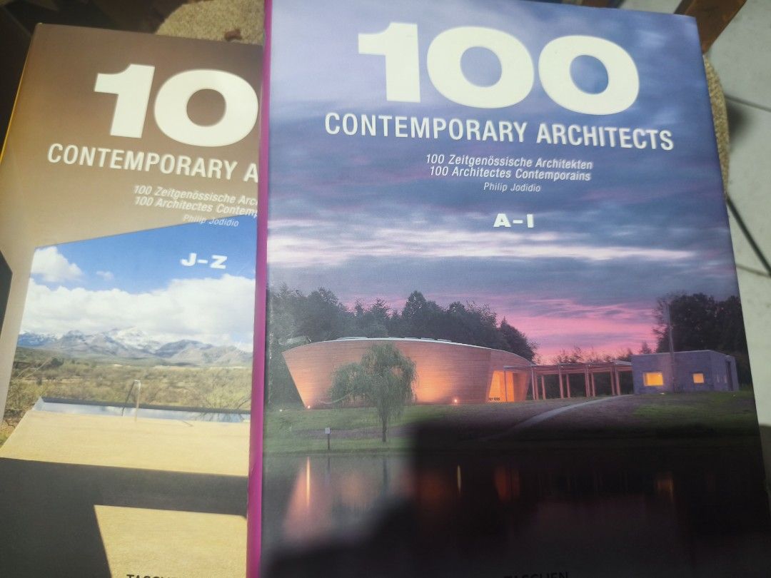Tachen 100 Contemporary Architects (2 Volume) Photo Book (Category: Magazines) located in Muntinlupa City. Submitted by silent_mute (Listing ID 1442637100, Image 3). Description: Gcash/BPI.