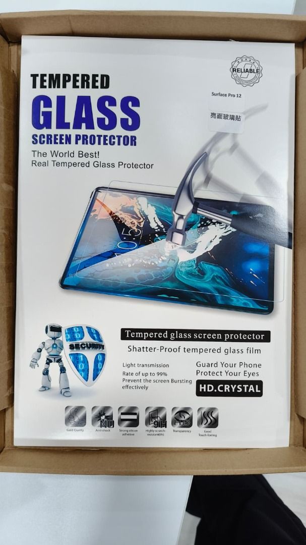 TEMPERED GLASS SCREEN PROTECTOR - MS Surface Pro 12476252112809502721