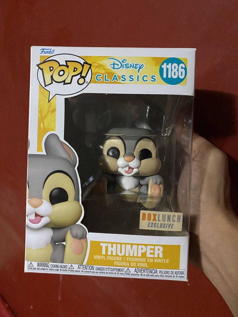 Thumper Funko Pop! (Category: Designer & Blind Box Toys) located in Cebu City. Submitted by funkopapi (Listing ID 1442711015, Image 1). Description: Disney Classic: Bambi Funko Pop! BOXLUNCH exclusive ₱1000.
