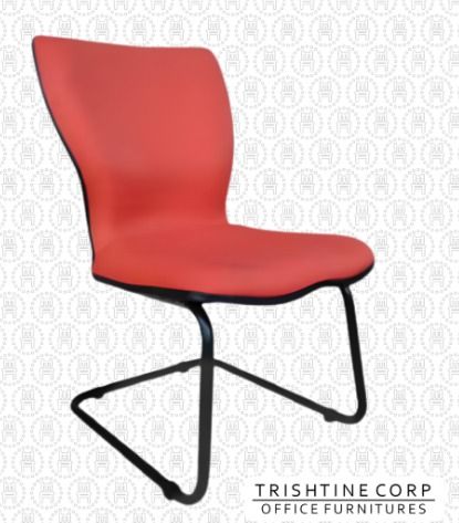 TVIS-089 | Slender Fabric Visitor Chair with / without Arm (Category: Chairs) located in Caloocan City. Submitted by jimtapitan_trishtinecorp. (Listing ID 1442614607, Image 1). Description: - Modern orange office chair - Sturdy black metal legs - Comfortable seating - Ideal for office or home study - Brand: Trishtine Corp Office Furnitures DISCLAIMER: Price is for Posting Purposes Only.