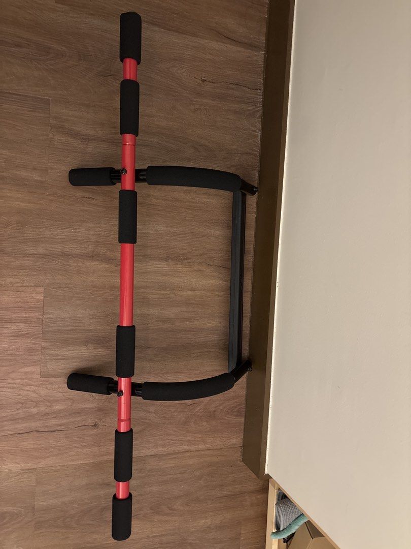 UFC Ultimate Training Door Gym Pull Up Bar (Category: Weights & Dumbbells) located in Hinigaran. Submitted by spebbit (Listing ID 1442691287, Image 2). Description: - UFC Ultimate Training Door Gym - Mounts securely on your door frame - Perfect for pull-ups and various home exercises - Features comfortable foam grips - Comes with manual and all necessary mounting hardware - Ideal for convenient home workouts.