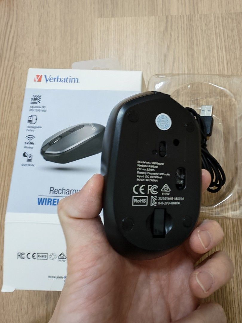 Verbatim Rechargeable Wireless Mouse476951668075407361