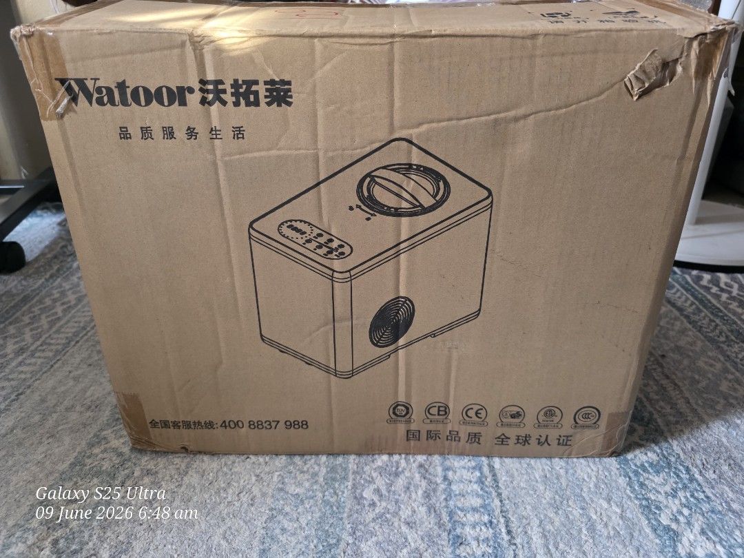Watoor ICM-16S Ice Cream Maker - 3 Modes (Category: Ice-cream Makers) located in Imus. Submitted by my8th (Listing ID 1442726687, Image 3). Description: - Create your own ice cream, milkshakes, and soft serve with the Watoor Ice Cream Maker. - Features 3 versatile modes: Milkshake, Soft Ice Cream, and Hard Ice Cream. - Customize your creations with adjustable time settings. - Includes a convenient stir function for perfect consistency. - Easy to 