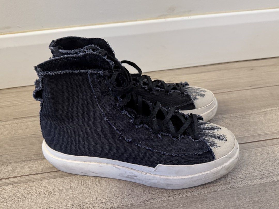 Y-3 Adidas Nizza distressed High Top (Category: Sneakers) located in Pasig City. Submitted by pillow23 (Listing ID 1442582351, Image 3). Description: Bought in late 2024 for 18k No receipt or box Used around 8 times in total Rfs: I don’t like it, negotiable .