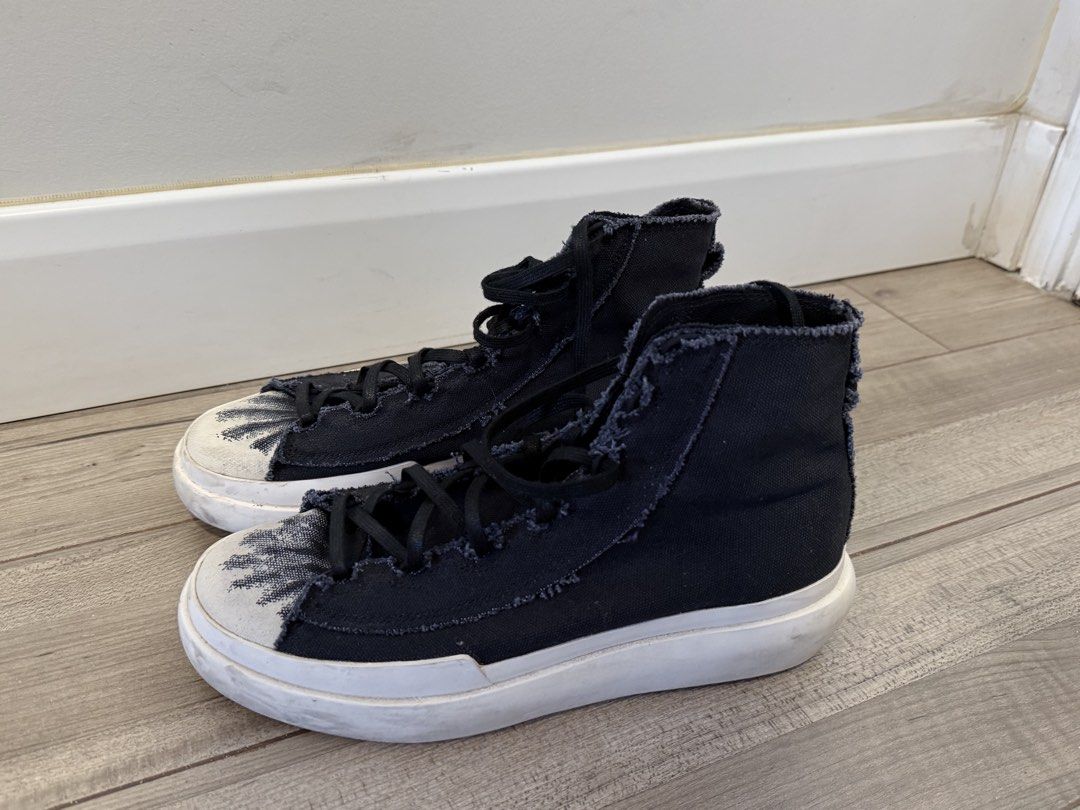 Y-3 Adidas Nizza distressed High Top (Category: Sneakers) located in Pasig City. Submitted by pillow23 (Listing ID 1442582351, Image 2). Description: Bought in late 2024 for 18k No receipt or box Used around 8 times in total Rfs: I don’t like it, negotiable .