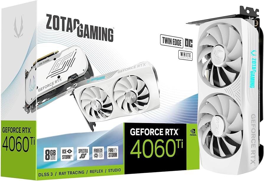 ZOTAC  RTX 4060 Ti 8GB Twin Edge OC White