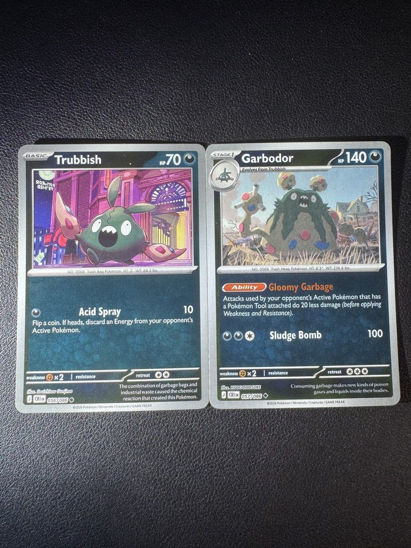 $1 Each [Darkness] Cute Card! WTS Pokemon TCG| Zigzagoon| N'sZorua| Poochyena| Murkrow|Trubbish|Scraggy|Qwilfish|SkrelpAscended Heroes| Janks|Bulk (Category: Raw Cards) located in Singapore. Submitted by manycommons (Listing ID 1441740733, Image 2). Description: All Cards Available! $1 each for holo $0.50 for non holo Multiple copies available! sc @ 820183 normal mail + $1 tracked mail + $3 Cute cards [Psychic] https://carousell.app.link/1SoPbooR