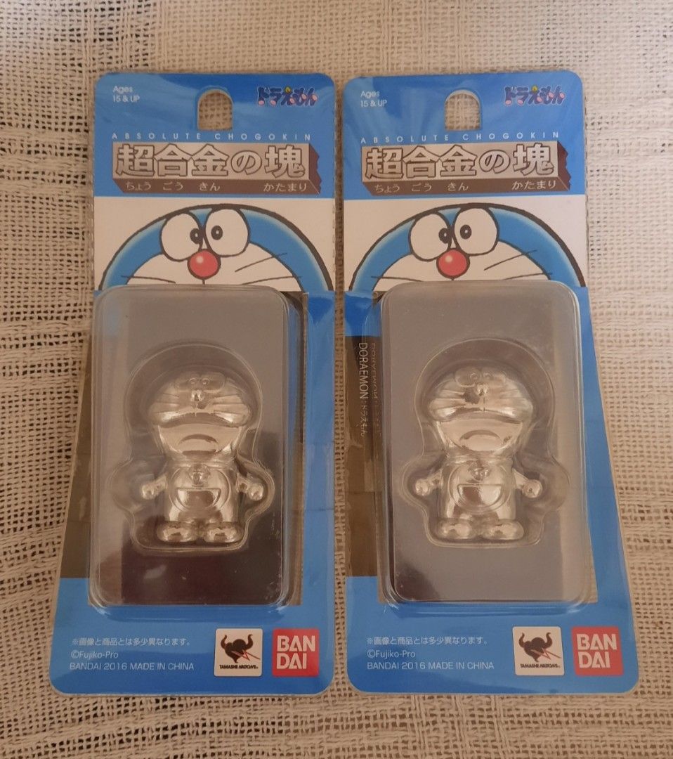 Bandai Doraemon Chogokin No Tamashii Figure (Category: Toy Figures) located in Singapore. Submitted by havethingstosell (Listing ID 1442780125, Image 1). Description: - Bandai Doraemon Chogokin No Tamashii figures. - 'Katamari' version: solid metal construction. - Both figures are brand new and sealed in original packaging. - Ideal for Doraemon enthusiasts and collectors. - Manufactured by Bandai in 2016. Each $40.