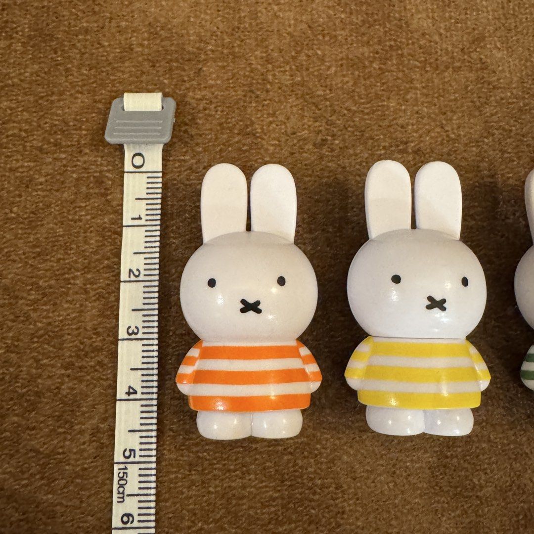 6pcs Miffy Original Tetrafibits 3D Figure (Category: Designer & Blind Box Toys) located in Muntinlupa City. Submitted by kristi.l (Listing ID 1442785533, Image 2). Description: Set of 6 Miffy 3D figures (orange, yellow, green, blue, light gray, brown) Original Tetrafibits from Japan 🇯🇵 Material: PVC Great for decoration or DIY crafting (beadable pens, phone chains, bag charms) 🌈 🎁 GIFTS/FREEBIES WITH EVERY PURCHASE ‼️ STRICTLY NO RETURN, REFU