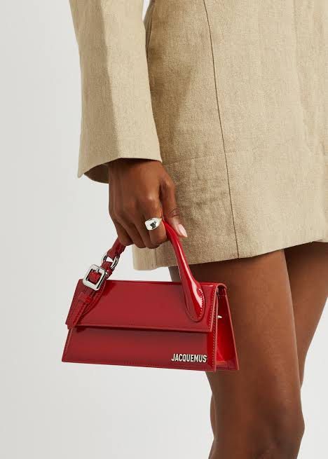 🍒 Jacquemus Le Chiquito Long Red Bag (Category: Luxury Bags & Wallets) located in Manila. Submitted by designerarchives.ph (Listing ID 1442730923, Image 1). Description: - patent leather shoulder bag ACTUAL PHOTOS are uploaded. Photos were taken from buyer’s previous order. Preorder •Eta: 10 days •50% dp required •Buyer will shoulder local sf Shipping: NCR - Grab/Lalamove Provincial - LBC.