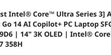 Acer Swift Go 14