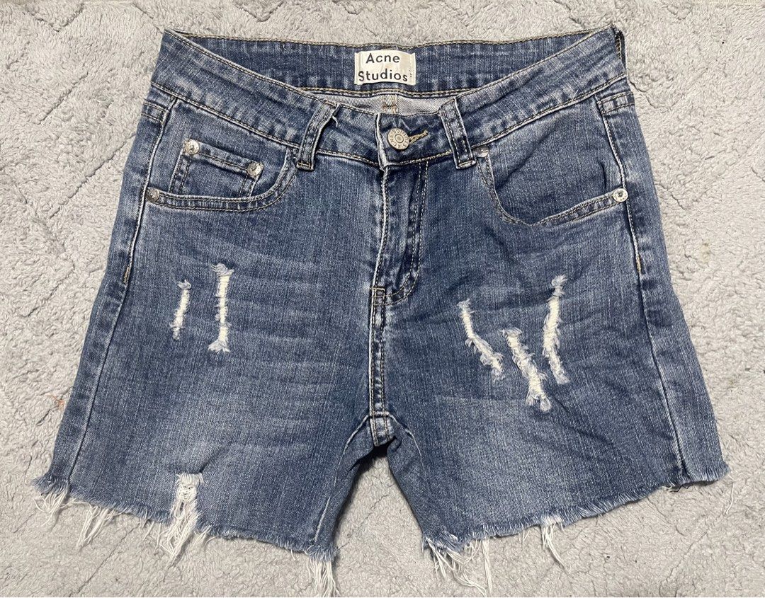 Acne Studios Denim Short for Women (Category: Shorts) located in Compostela. Submitted by retrocebu (Listing ID 1442916242, Image 1). Description: Fits waist 25-27” Length 13” Lightly used in great condition overall 299 + sf Loc compostela cebu.
