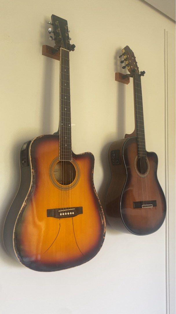 Acoustic & Classical Guitar (Valencia+Fernando) (Category: Musical Instruments) located in Manila. Submitted by lucassalunan (Listing ID 1442802074, Image 2). Description: Selling 2 of my guitars. Fernando AW-41EQ - ₱2500 Valencia VC564CE - ₱5500 The Fernando is older and has been used more but is still in playing condition. The Valencia is newer, has been used less, and is also still in playing condition. SPECIFICATIONS: Fernando AW-41EQ Acousti