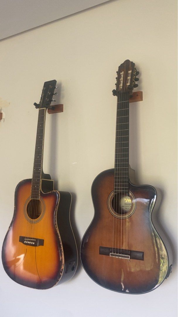 Acoustic & Classical Guitar (Valencia+Fernando) (Category: Musical Instruments) located in Manila. Submitted by lucassalunan (Listing ID 1442802074, Image 3). Description: Selling 2 of my guitars. Fernando AW-41EQ - ₱2500 Valencia VC564CE - ₱5500 The Fernando is older and has been used more but is still in playing condition. The Valencia is newer, has been used less, and is also still in playing condition. SPECIFICATIONS: Fernando AW-41EQ Acousti