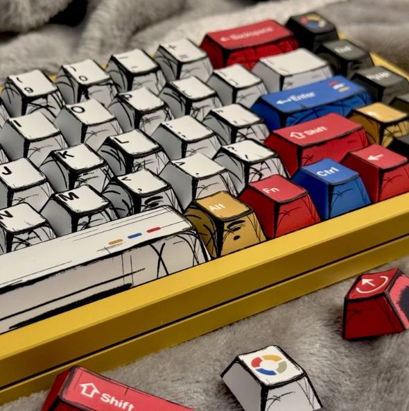 Anime Mecha Keycap Set 136 Keys477524401628784644