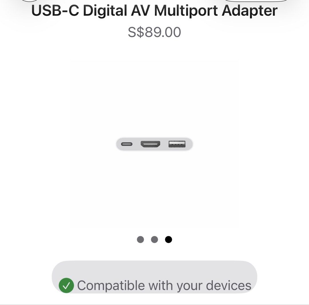 Apple USB-C Digital AV Multiport Adapter477651446237112326