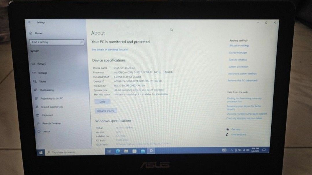 ASUS Laptop with Charger477415917120409601