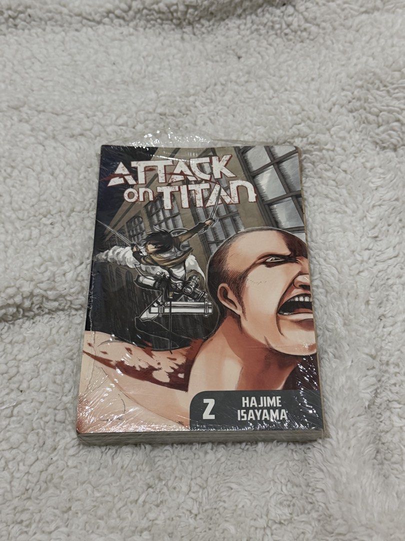 Attack on Titan AOT Manga Vol. 1-5 (Check description) (Category: Comics & Manga) located in Quezon City. Submitted by gem_210 (Listing ID 1442808921, Image 3). Description: > Volume 1 - 250, has yellowing due to age > Volume 2 & 4 - 320, slight yellowing on edges (w/ original packaging) > Volume 5 - 350, in original packaging > Volume 3 - SOLD ❌ > TAKE ALL: 1500 > Bought from official fully booked stores .