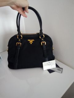 Prada Tessuto Nylon Boston Bag, Luxury, Bags & Wallets on Carousell