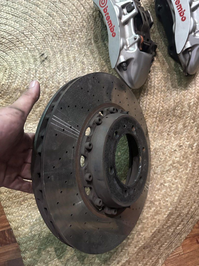 BREMBO BIG BRAKES KIT (18s-UP) (Category: Other Automotive Parts and Accessories) located in Quezon City. Submitted by TheSundayShop (Listing ID 1442811479, Image 3). Description: BREMBO BIG BRAKES KIT (18s-UP) (repainted hyper silver) 380MM SLOTTED ROTORS NEW BRAKE PADS LESS THAN 1KM USED 6X139 HOLES.