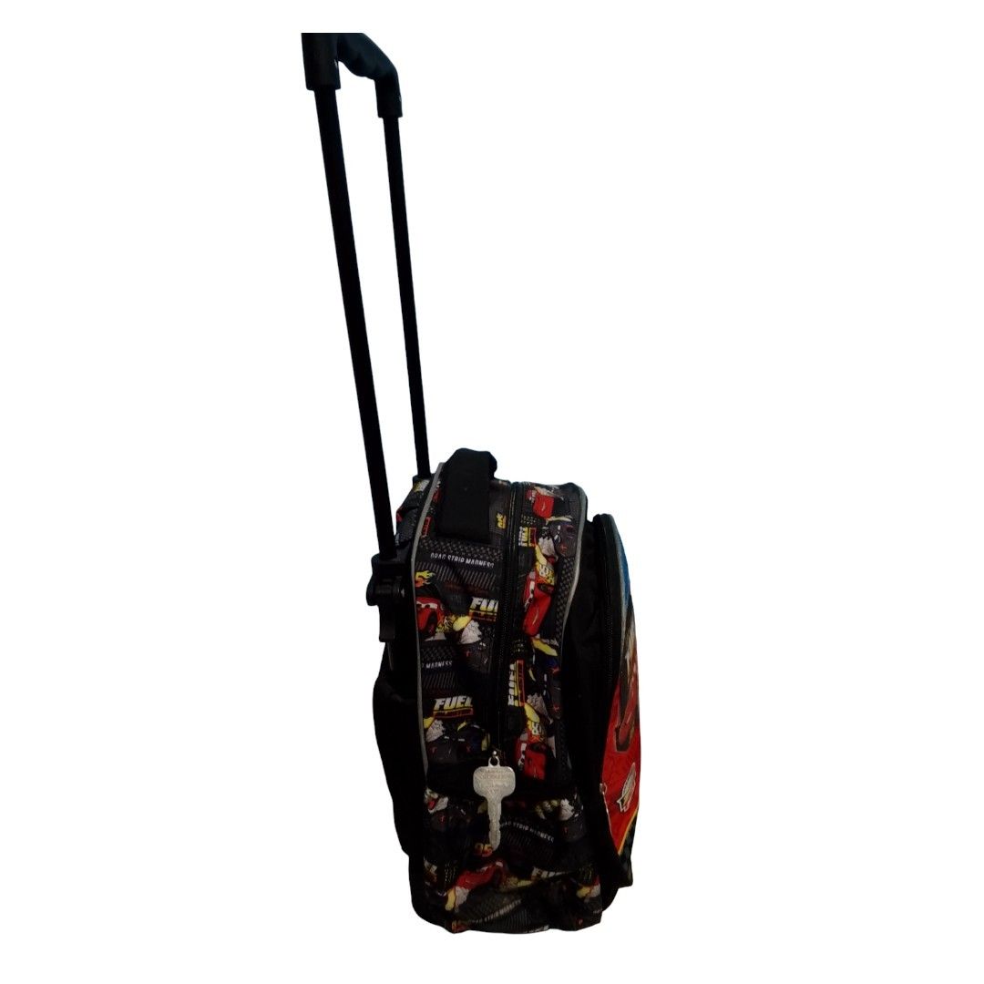 Cars Rolling Backpack (Category: Other Babies Going Out Needs) located in Caloocan City. Submitted by desshopelysse (Listing ID 1423559404, Image 3). Description: Disney Cars Lighting McQueen Trolley Bag for school ‎Good as new. Lightly Used. ‎Original price at 2,499 from SM store ‎RFS: Decluttering - Need to change into a bigger trolley bag..