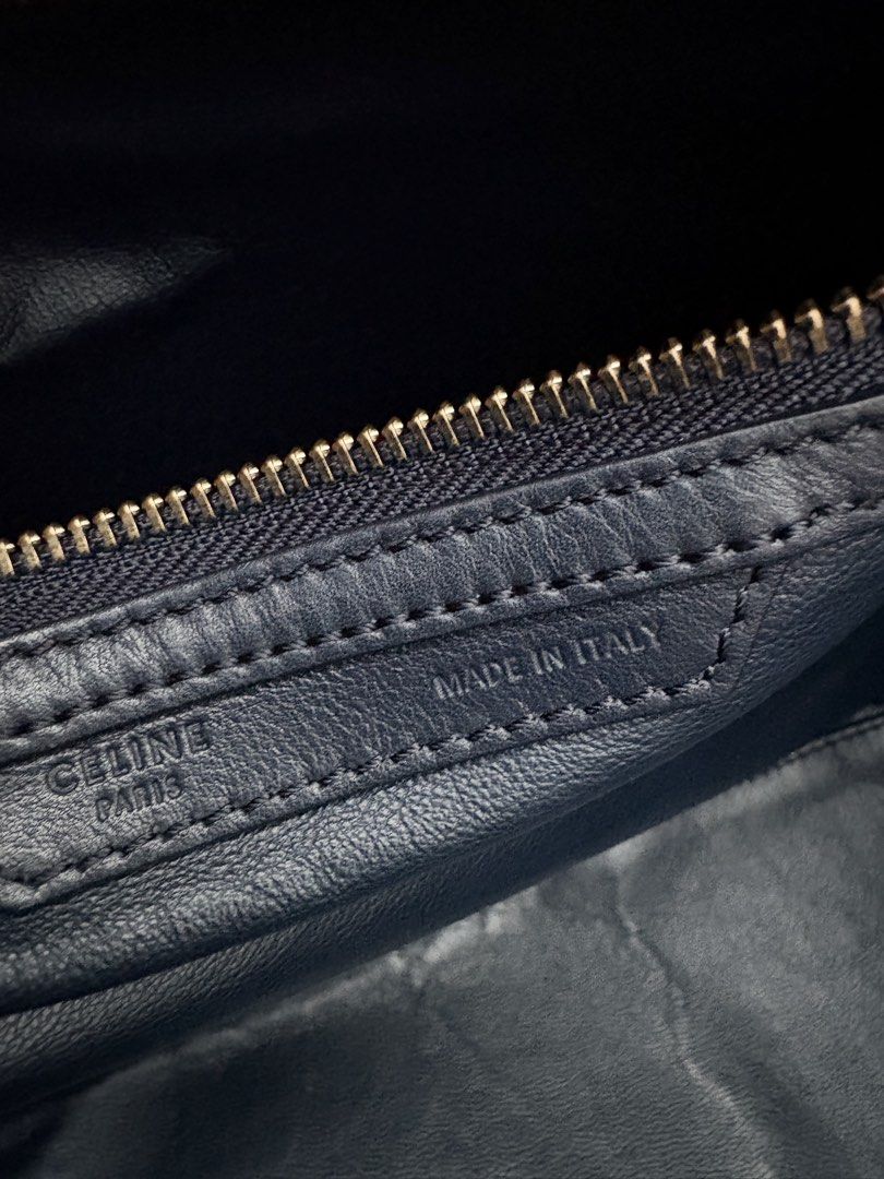 Celine luggage micro deep blue (Category: Luxury Bags & Wallets) located in Quezon City. Submitted by luxuryamethystph (Listing ID 1442774791, Image 3). Description: With dustbag and entrupy certificate.