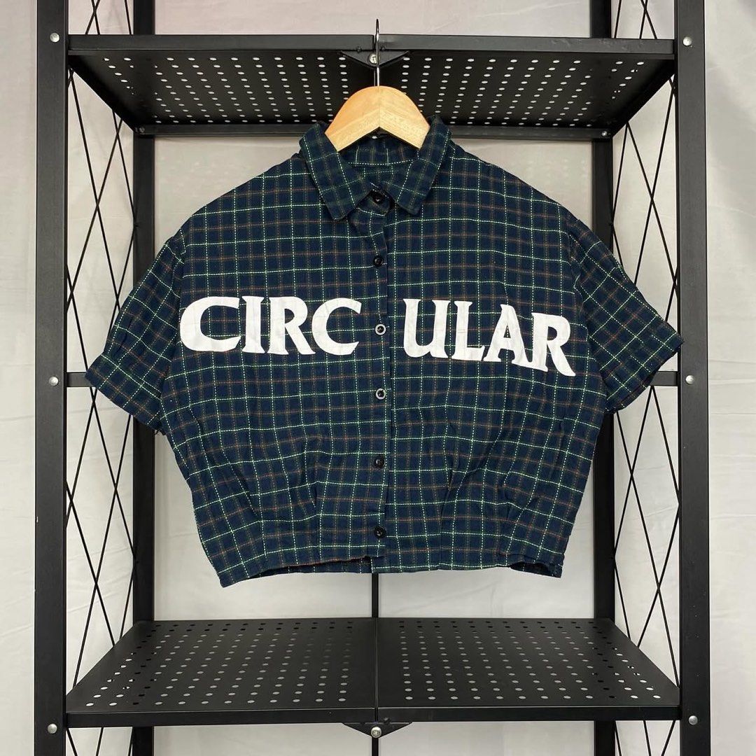 CIRCULAR Plaid Cropped Buttondown not zara (Category: Shirts) located in Cebu City. Submitted by chunkycheese (Listing ID 1442766441, Image 1). Description: CIRCULAR Plaid Cropped Buttondown 18W x 13L (Small - Medium) Excellent condition 350php+SF.
