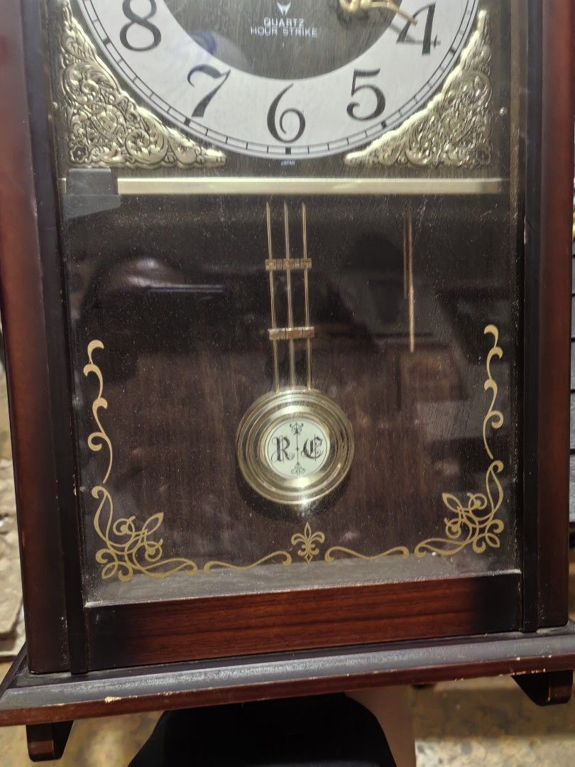 Citizen Pendulum Hourly Strike Wallclock (Category: Clocks) located in Cebu City. Submitted by dudes_villanueva (Listing ID 1442734268, Image 3). Description: Citizen Pendulum Hourly Strike Wallclock Quartz 📌 In excellent working condition. 📌 Hourly strike and every 30 minutes single strike. 📌 Has scratches seen on pic. Sold as is. 📌 Type D Battery Operated (Not included) L10.25xW4xH23.75 in.