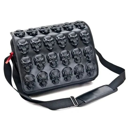 Cult Appeal Skull messenger bag (Category: Sling Bags) located in Makati City. Submitted by cathedrals (Listing ID 1442796990, Image 1). Description: COMES WITH TAGS / This is limited to a few cult appeal was a niche german fashion brand founded by designers björn ernst and marius jungmann. they specialized in high-detail, handmade latex accessories, specifically backpacks and messenger bags with a gothic, cyber, and industrial aesthetic. the br