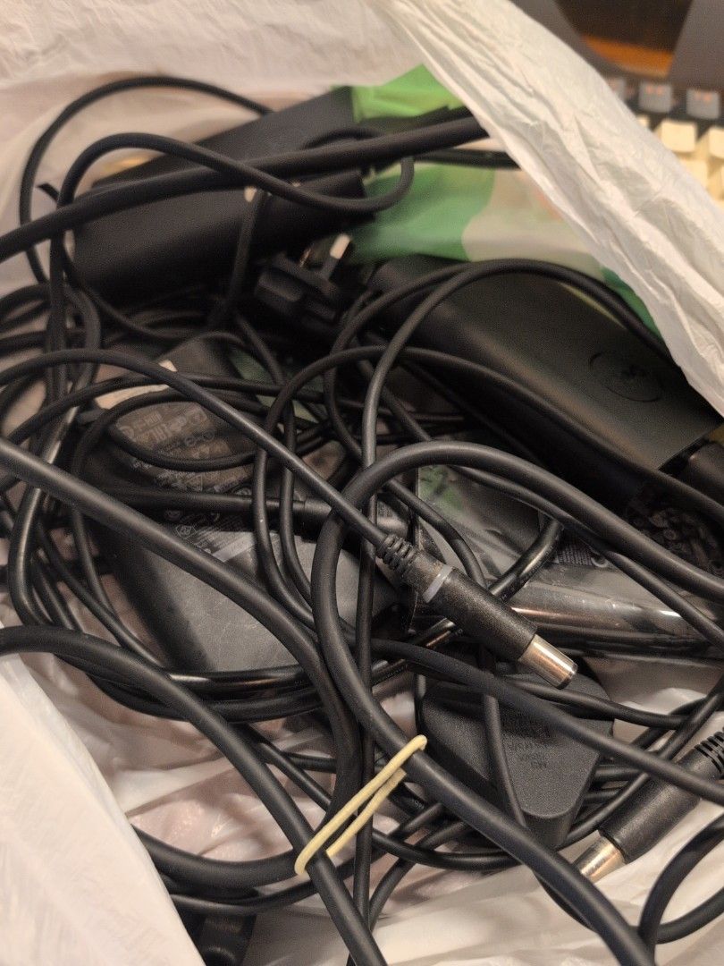 Dell Laptop Power Cables (round head)