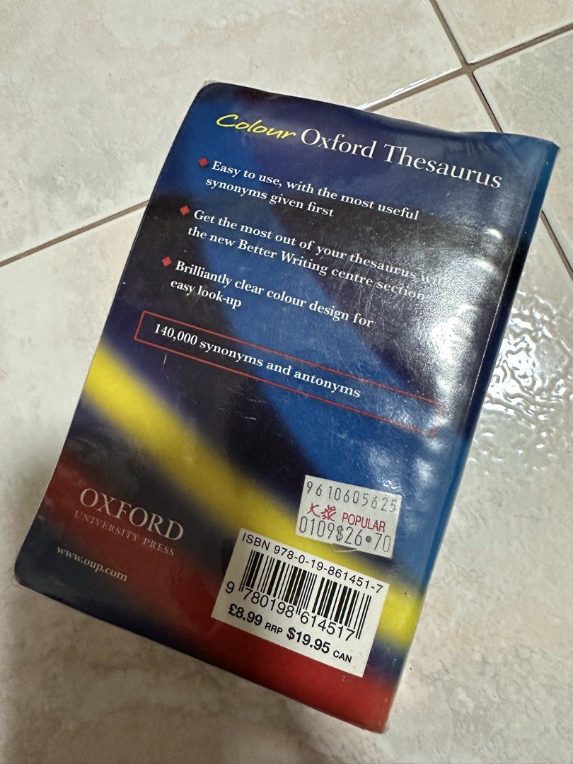 Dictionary (Category: Storybooks) located in Singapore. Submitted by nicole0204 (Listing ID 1442789009, Image 3). Description: Small one like new @$12 Big one @ front and bottom page yellow dots @$10 Both $20.