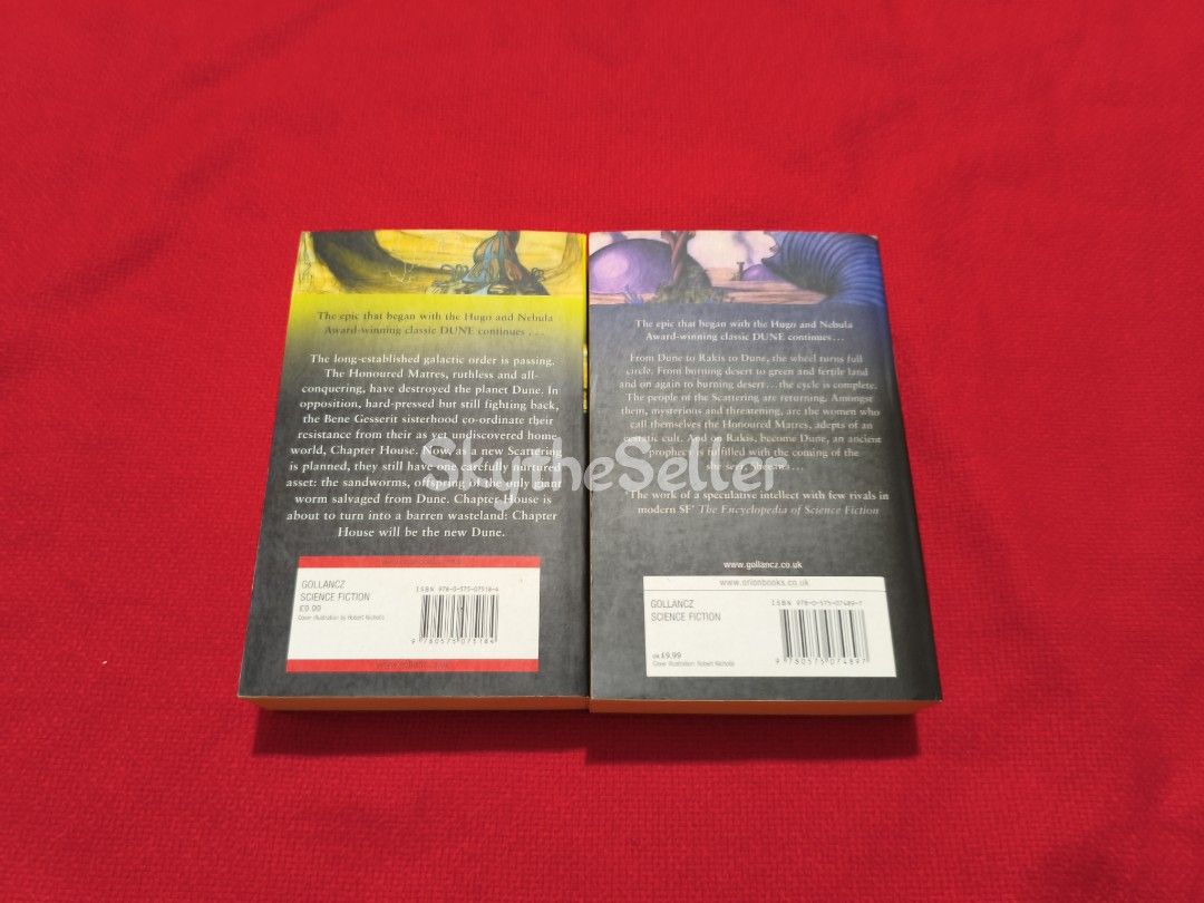 Dune: Chapterhouse & Heretics of Dune (Category: Storybooks) located in Quezon City. Submitted by skysnewandprelovedstuff (Listing ID 1442860200, Image 2). Description: 📌📍PLEASE READ📍📌 Any KNOWN flaws are stated or shown in the pics Most Items have been kept in Storage for a long time Reservation is only possible for Bulk Buying or the Plushie items (50% down-payment_Non-refundable) Please Manage your expectations for the Items, even the bran
