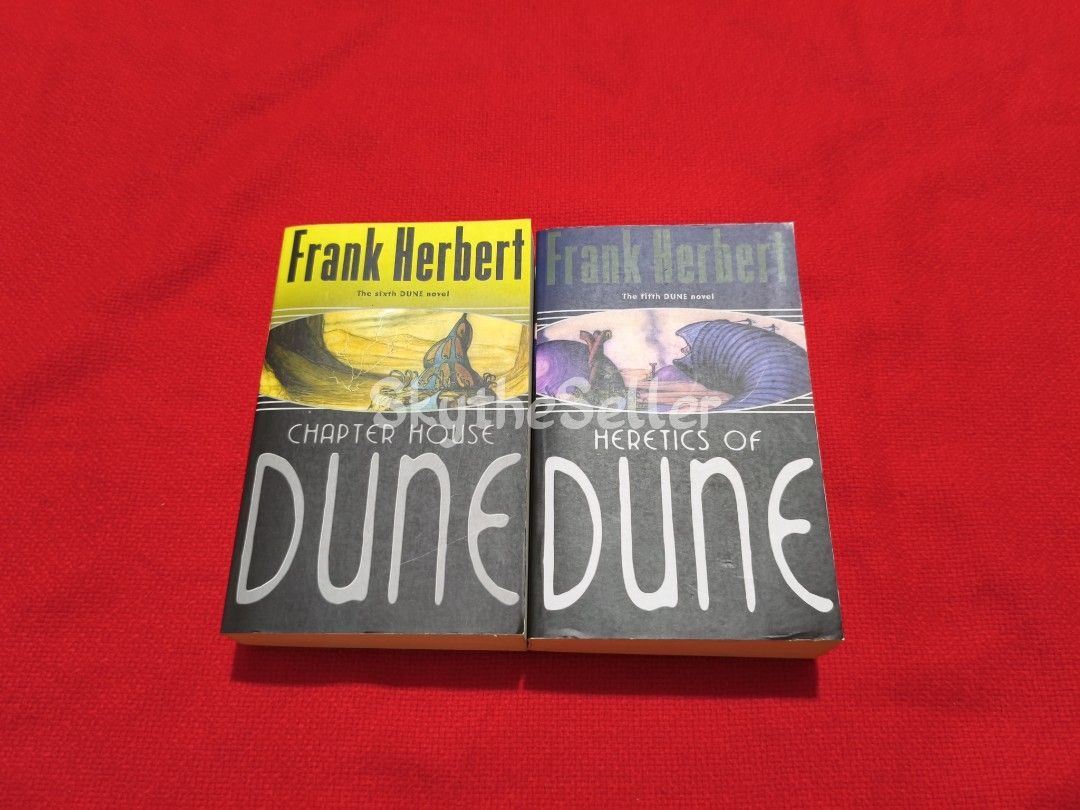 Dune: Chapterhouse & Heretics of Dune (Category: Storybooks) located in Quezon City. Submitted by skysnewandprelovedstuff (Listing ID 1442860200, Image 1). Description: 📌📍PLEASE READ📍📌 Any KNOWN flaws are stated or shown in the pics Most Items have been kept in Storage for a long time Reservation is only possible for Bulk Buying or the Plushie items (50% down-payment_Non-refundable) Please Manage your expectations for the Items, even the bran