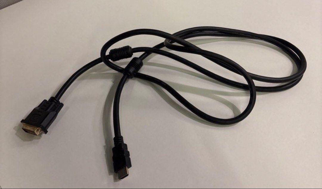 DVI to HDMI Cable - free  - prefer Carousell delivery