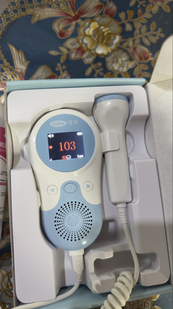 Fetal Doppler (Category: Maternity Care) located in Manila. Submitted by kittyhuntress (Listing ID 1442824010, Image 3). Description: For Sale: Fetal Doppler (Baby blue color) - RFS: Decluttering - Used only like 5x when pregnant - You can use this from 5 months and so in pregnancy per my OB - Free Gel already - Location: Antipolo - Shipping fees shoulder by buyer.