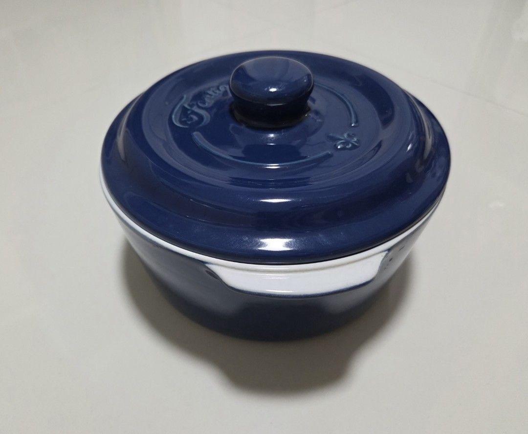 Fontignac Blue Ceramic Casserole Pot477732711653058562