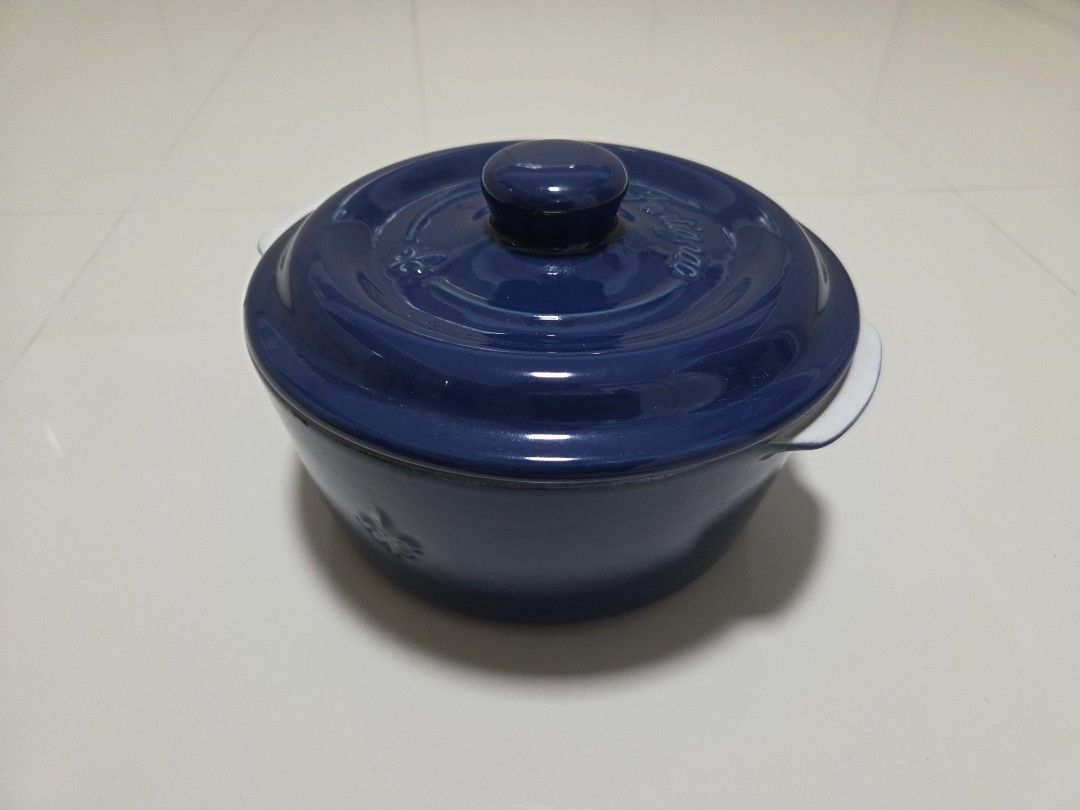 Fontignac Blue Ceramic Casserole Pot477732711653058560