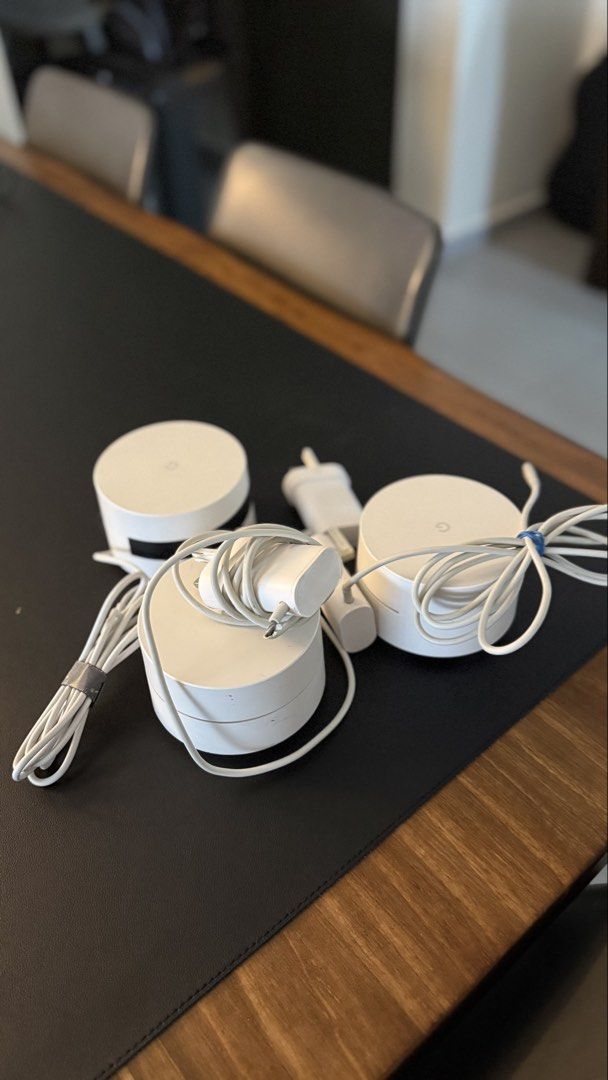Google Wifi System (3-Pack) with Power Adapters